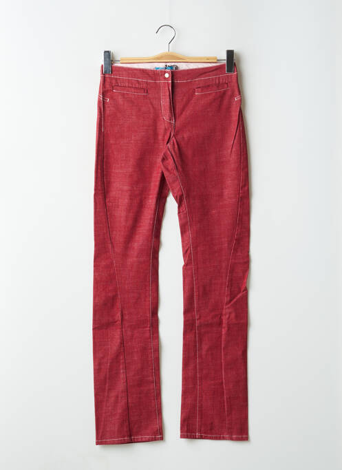 Blugi cu croială dreaptă roșu TEDDY SMITH femeie