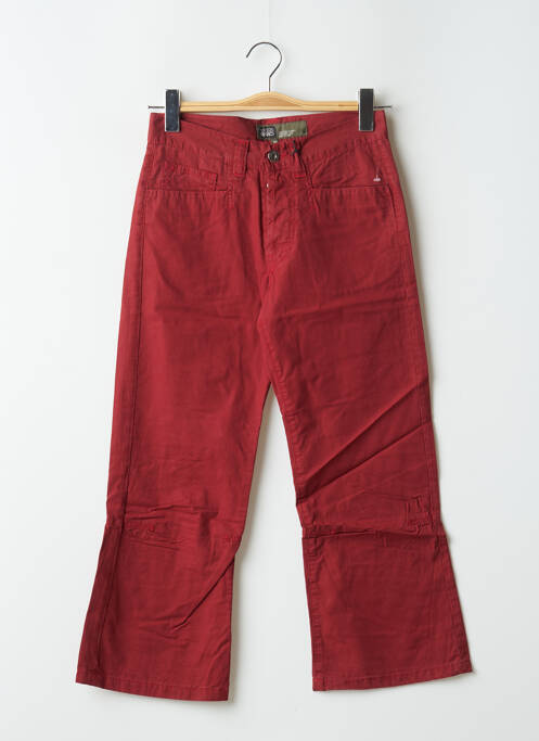 Pantalon trei sferturi roșu RWD femeie