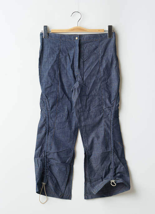 Pantalon trei sferturi croială dreaptă talie înaltă albastru 2 TWO femme