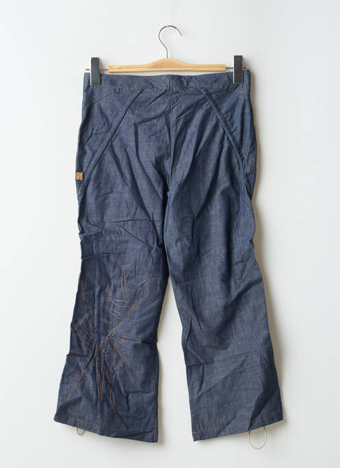 Pantalon trei sferturi croială dreaptă talie înaltă albastru 2 TWO femme