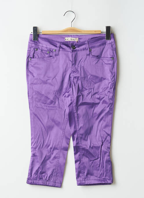 Pantalon trei sferturi violet ICHI femeie