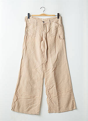 Pantalon larg bej CIMARRON femeie