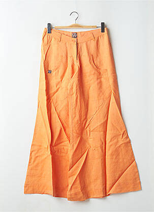 Pantalon larg portocaliu DESIGUAL femeie