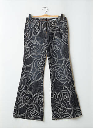 Blugi cu croială evazată negru ESZ DENIM femeie