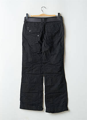 Pantalon drept închidere cu fermoar sub clapetă cu nasturi talie joasă negru ESPRIT femeie