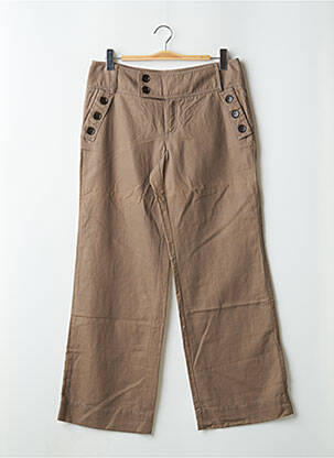 Pantalon larg maro ESPRIT femeie