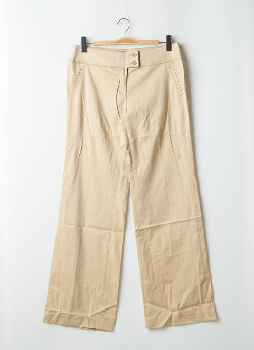 Pantalon larg bej ESPRIT femeie