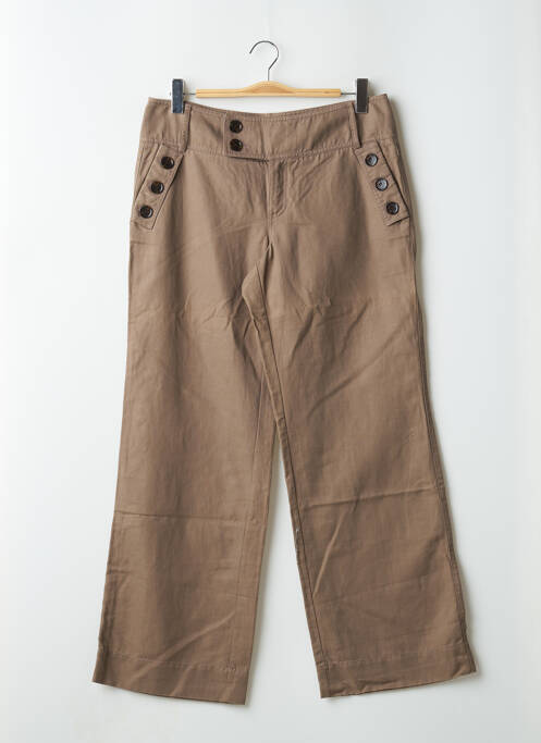 Pantalon larg maro ESPRIT femeie