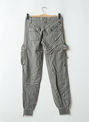 Pantalon cargo țesătură poplin talie joasă verde RWD femeie