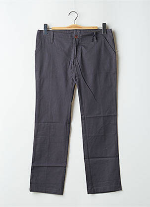 Pantalon 7/8 țesătură poplin talie joasă gri SPIRIT OF GANG femeie