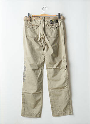 Pantalon cargo croială dreaptă talie joasă verde DN 67 femeie