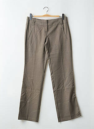 Pantalon drept țesătură crep talie joasă maro VERO MODA femeie