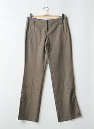 Pantalon drept talie cu cleme talie joasă maro VERO MODA femeie