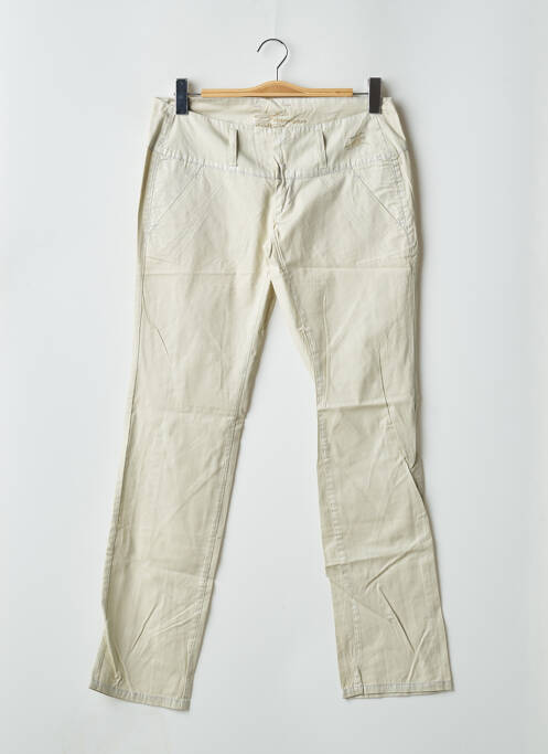 Pantalon slim bej FREEMAN T.PORTER femeie