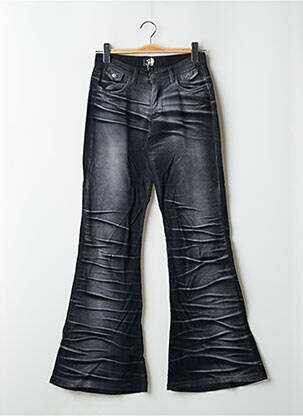 Pantalon evazat elasticitate talie joasă negru BE YOU K femeie