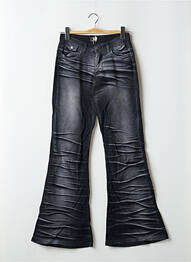 Pantalon evazat elasticitate talie joasă negru BE YOU K femeie