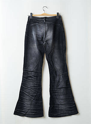 Pantalon evazat elasticitate talie joasă negru BE YOU K femeie