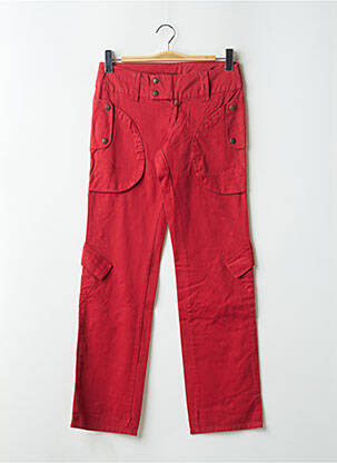 Pantalon cargo croială dreaptă roșu BE YOU K femeie