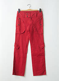 Pantalon cargo croială dreaptă roșu BE YOU K femme