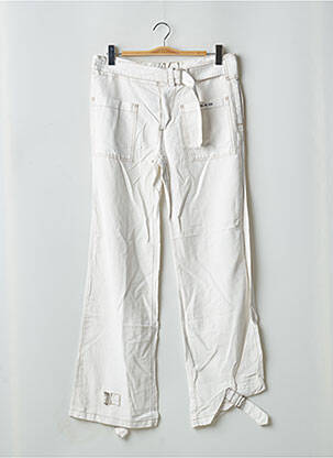 Pantalon drept alb SCHOOL RAG femeie