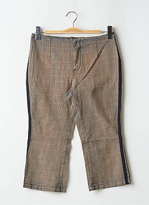 Pantalon trei sferturi maro SCHOOL RAG femeie