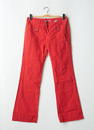 Pantalon evazat roșu TEDDY SMITH femeie