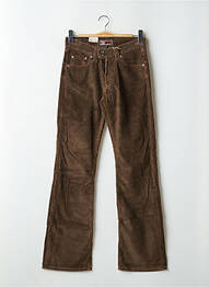 Pantalon drept buzunare talie joasă maro TEDDY SMITH femeie