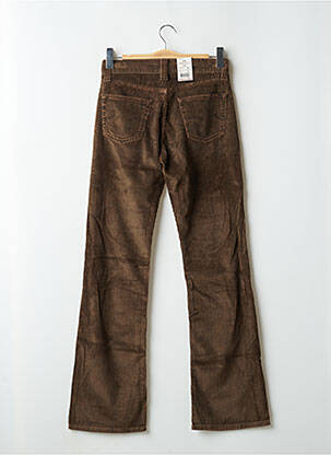 Pantalon drept buzunare talie joasă maro TEDDY SMITH femeie