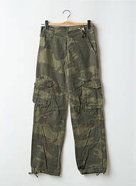 Pantalon cargo buzunare talie joasă verde TEDDY SMITH femeie