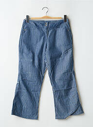 Pantalon trei sferturi talie joasă talie joasă albastru TEDDY SMITH femeie