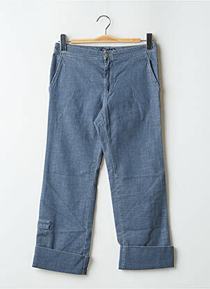 Pantalon 7/8 elasticitate talie joasă albastru TEDDY SMITH femeie