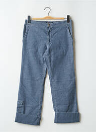 Pantalon 7/8 elasticitate talie joasă albastru TEDDY SMITH femeie