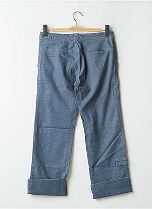 Pantalon 7/8 elasticitate talie joasă albastru TEDDY SMITH femeie