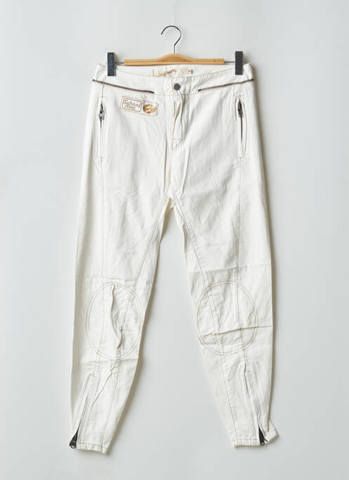 Pantalon drept alb SCHOOL RAG femeie