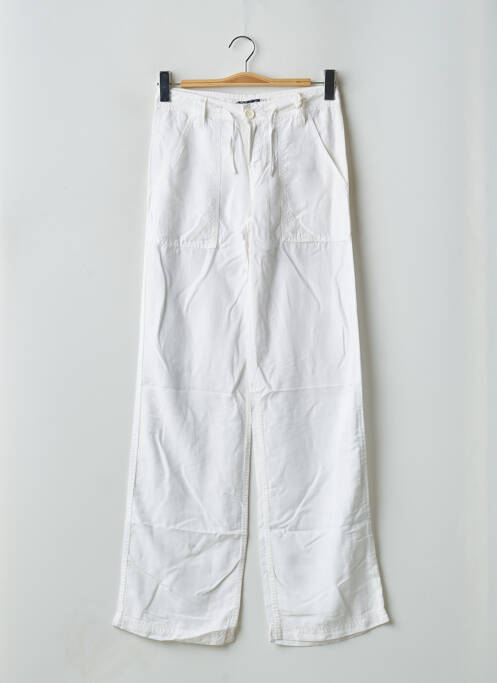 Pantalon drept alb TEDDY SMITH femeie