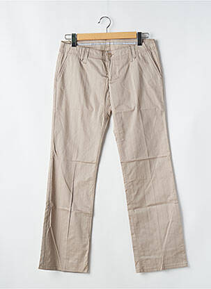 Pantalon chino țesătură poplin mărime normală gri FREEMAN T.PORTER femeie