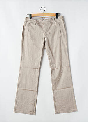 Pantalon chino țesătură poplin mărime normală bej FREEMAN T.PORTER femeie