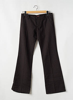 Pantalon chino țesătură poplin mărime normală maro FREEMAN T.PORTER femeie