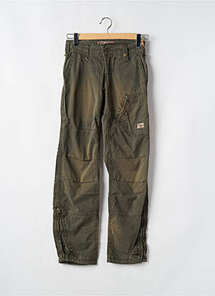 Pantalon drept țesătură poplin mărime normală verde FREEMAN T.PORTER femeie