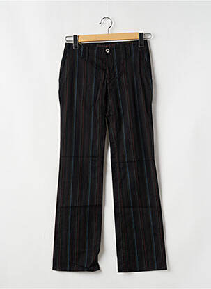 Pantalon chino țesătură poplin mărime normală negru FREEMAN T.PORTER femeie
