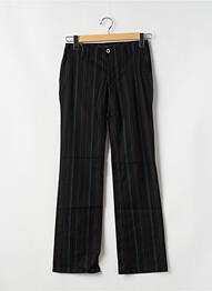 Pantalon chino țesătură poplin mărime normală negru FREEMAN T.PORTER femme