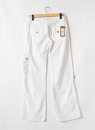 Pantalon cargo croială dreaptă talie joasă alb FREEMAN T.PORTER femeie