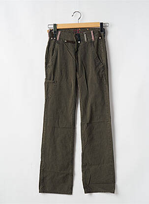 Pantalon cargo croială dreaptă mărime normală verde FREEMAN T.PORTER femeie