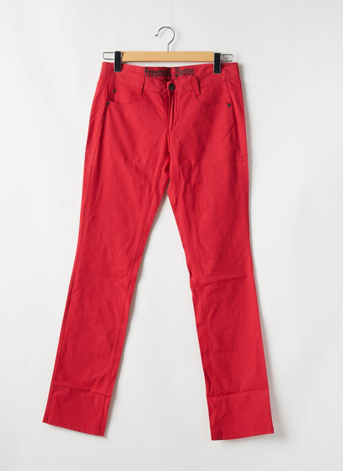 Pantalon slim roșu FREEMAN T.PORTER femeie