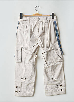 Pantalon trei sferturi croială dreaptă talie joasă bej BE YOU K femeie