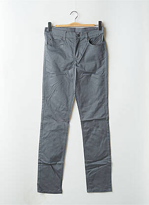 Pantalon slim țesătură poplin mărime normală gri CHEAP MONDAY femeie