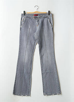 Blugi bootcut țesătură brută talie joasă gri CIMARRON femeie