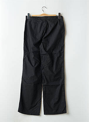 Pantalon drept țesătură poplin talie joasă negru DDP femeie