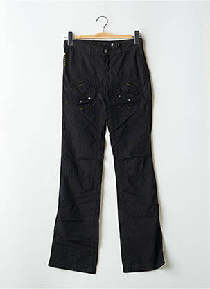 Pantalon cargo subțire talie joasă negru SCHOOL RAG femeie
