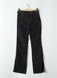 Pantalon cargo țesătură poplin talie joasă negru SCHOOL RAG femeie